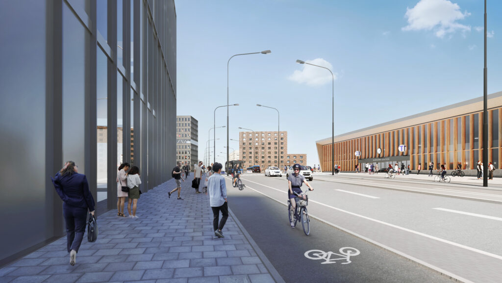 Visionsbild Veddestabron i Barkarby