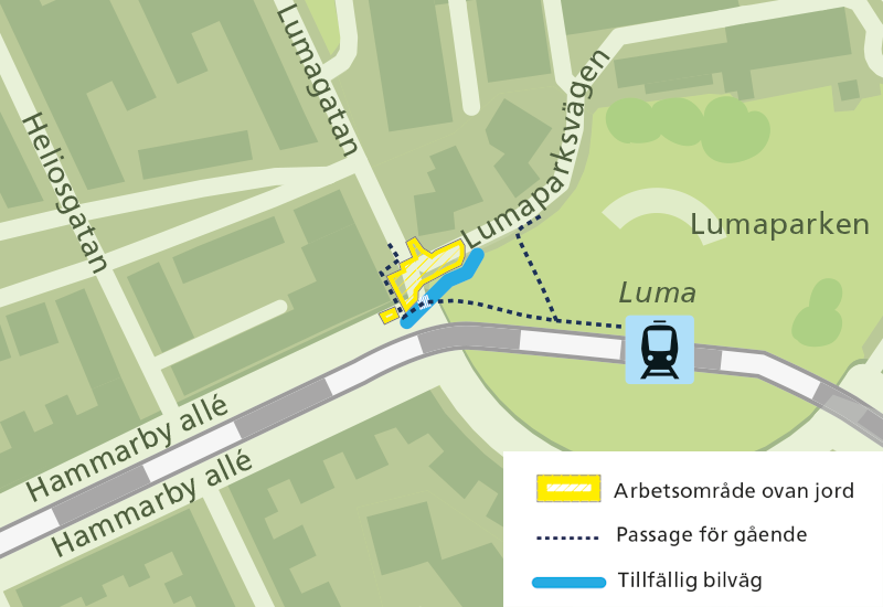 Förberedande arbeten i Luma