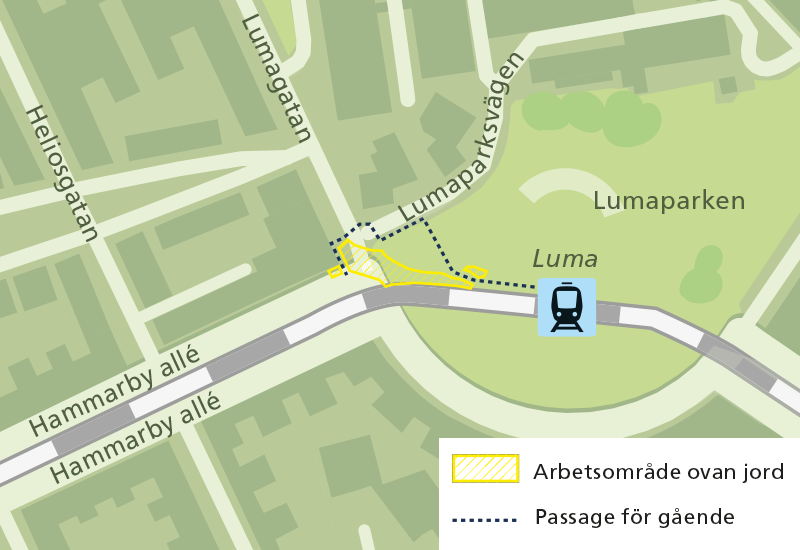 Etapp två Luma ledningsomläggningar