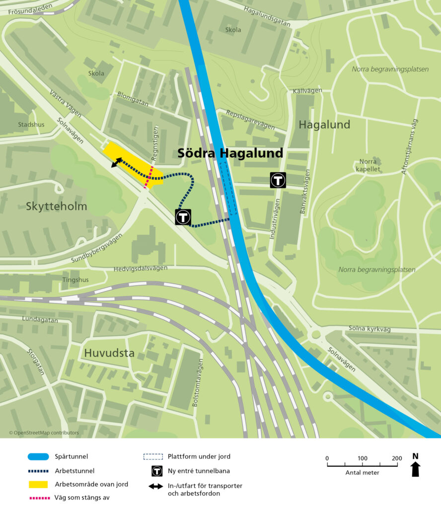 Arbetsområde Södra Hagalund