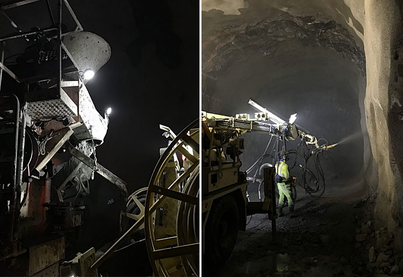 Betongsprutning är ett viktigt arbetsmoment i tunnelbyggen.