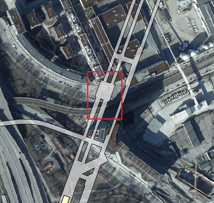 Bergparti som ska sprängas