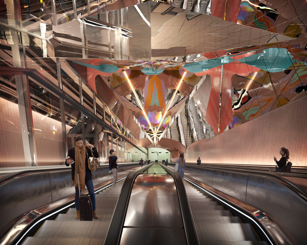 Kristallgrottan station Hagastaden