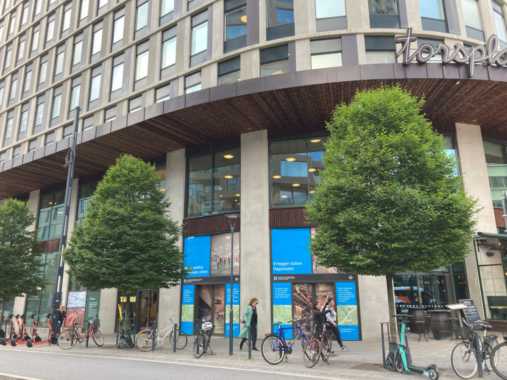 Hagastadens södra biljetthall vid Torsplan