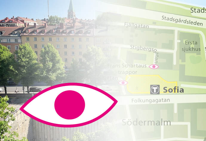 Kollage med utsikt över sofia och en karta över sofia.